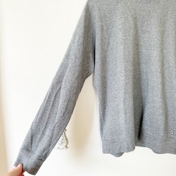 AllSaints Lasher Gray Crewneck Sweatshirt Men’s XS - Picture 3 of 7